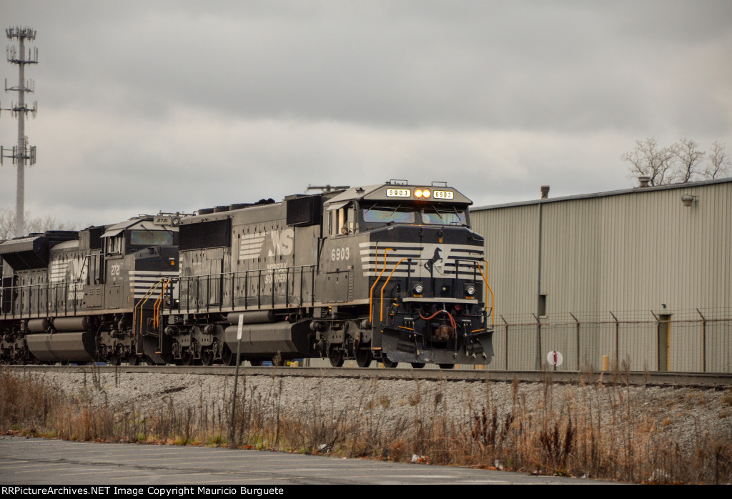 NS SD60E Locomotive leading a train